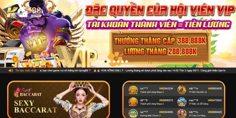 Điểm nổi bật nhận được khi đăng ký KG88 online